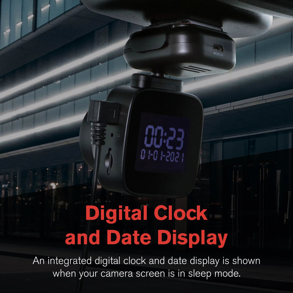 YADA 1080p Roadcam with App, 140 Degree Wide Angle Lense, 2.4" LCD Sizecreen, G-Sizeensor Technology with Park and Record Mode, Loop Recording