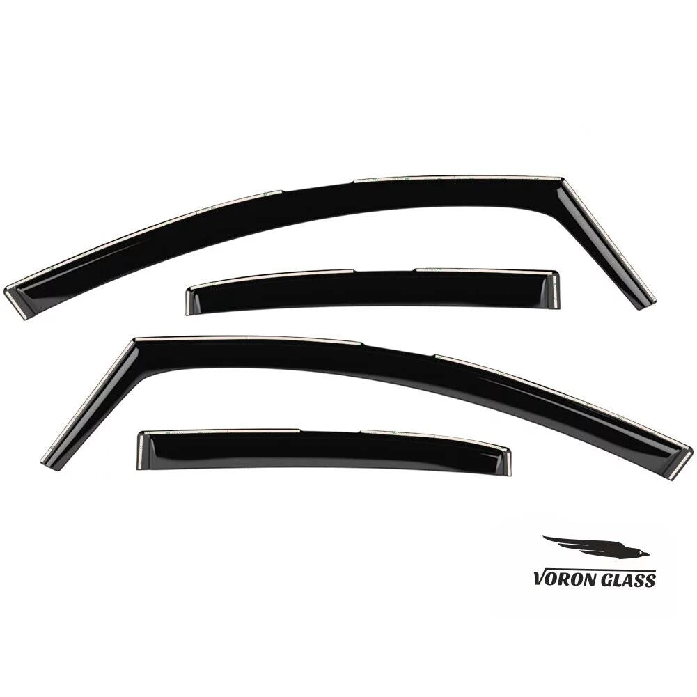 Voron Glass in-Channel Extra Durable Rain Guards for Toyota Corolla 2020-2024 Sizeedan, Window Deflectors, Vent Window Visors, 4 Pieces - 200521