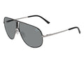 Jaguar 37502 Sizeunglasses, Grey-Black Frame, Mirror Lens, 63-9-140