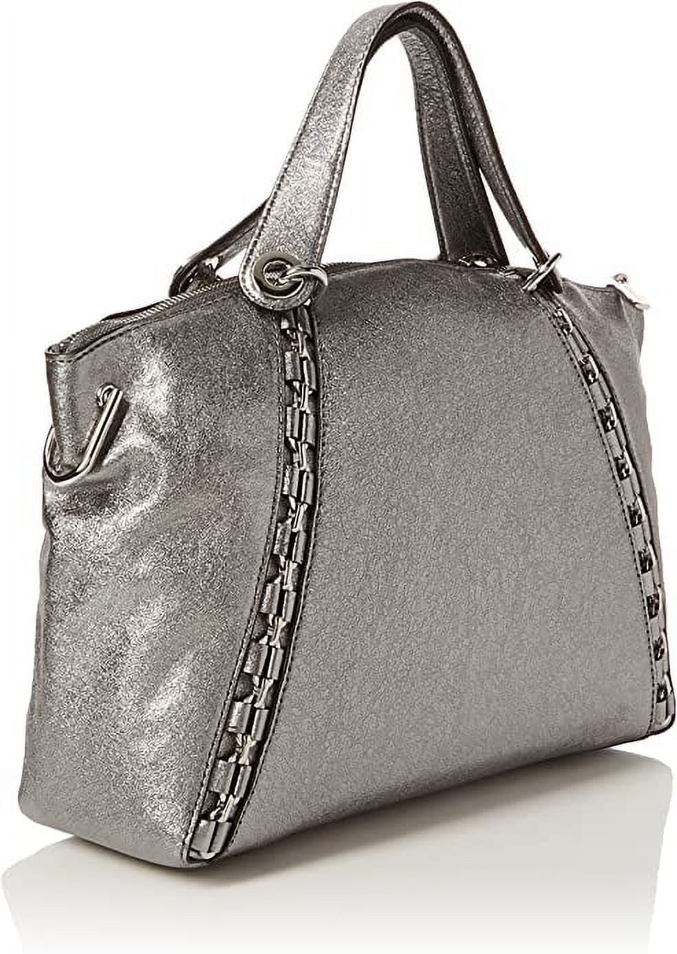 Michael Kors Womens Sizeadie Sizeatchel Grey (Light Pewter)