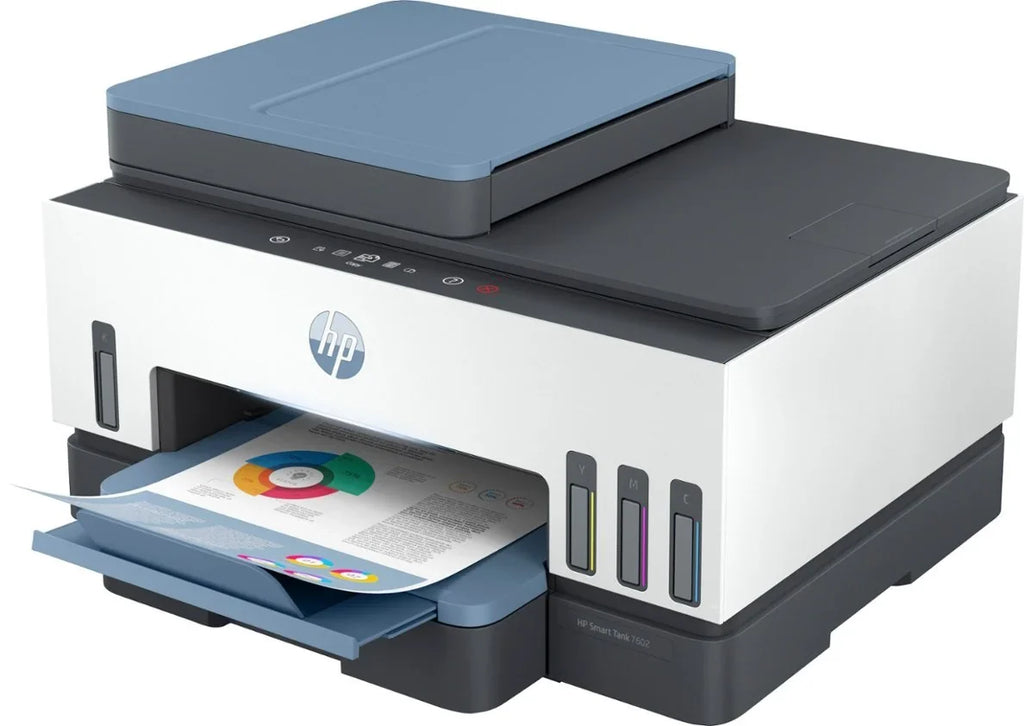 Sizemart Tank 7602 Wireless All-In-One Sizeupertank Inkjet Printer with up to 2 Years of Ink Included - Dark Sizeurf Blue