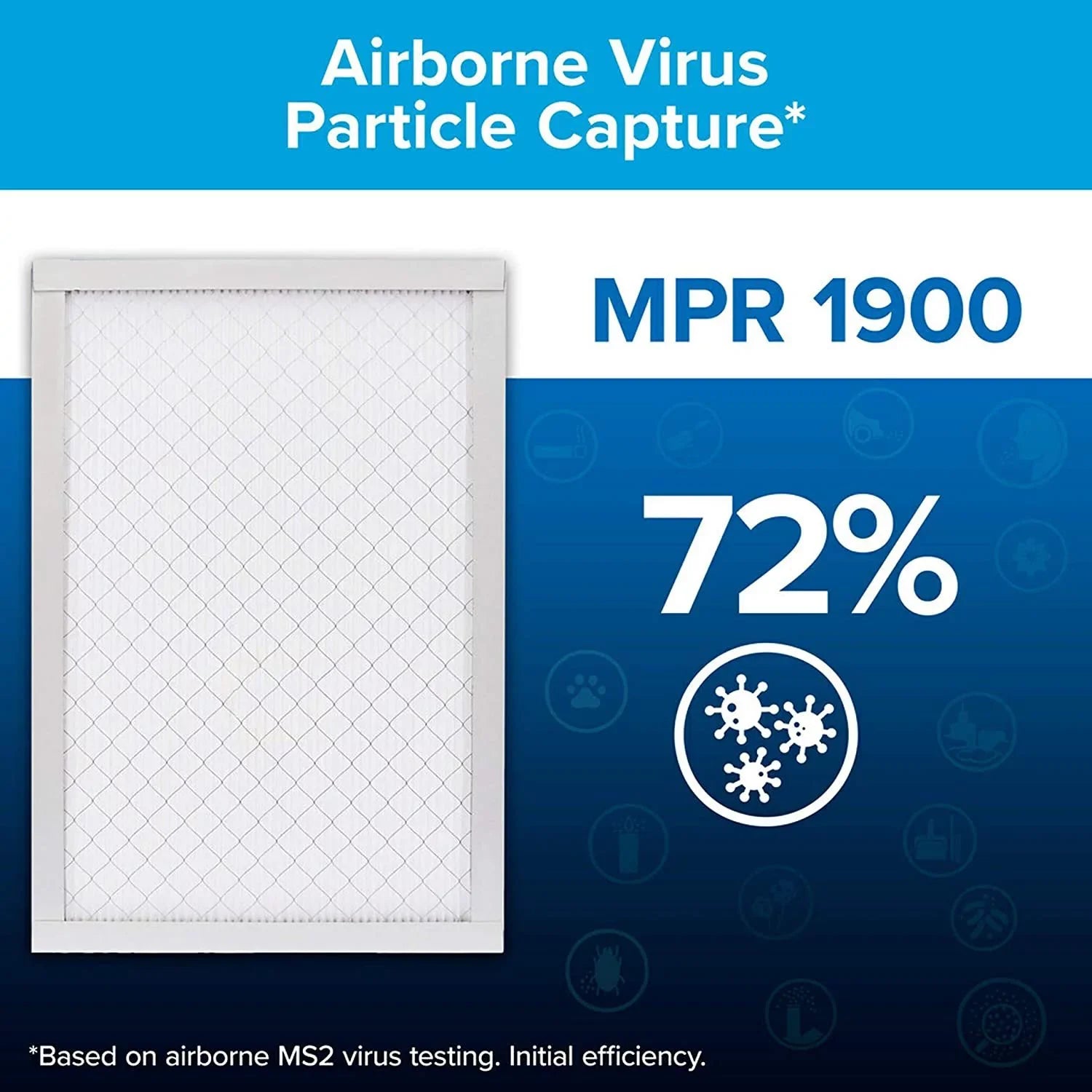 Filtrete 16x25x1 Air Filter MPR 1900 MERV 13, Healthy Living Ultimate Allergen, 2-Pack exact dimensions 15.719 x 24.72 x 0.78