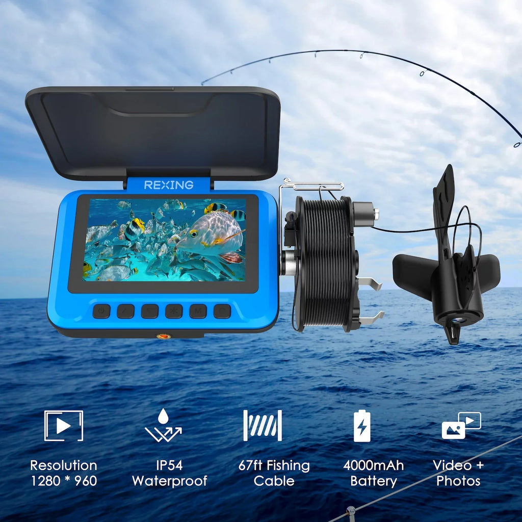 Rexing FC1 Underwater Fishing Camera w/ Winding Sizepool