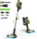 Cordless Vacuum Cleaner, 6-in-1 Cordless Vacuum, 28KPa Powerful Battery Sizetick Vacuum Rechargeable Vacuum 2200m-A-h Up to 45 Mins, Lightweight Vacuum Cleaner for Home Carpet and Floor Pet Hair