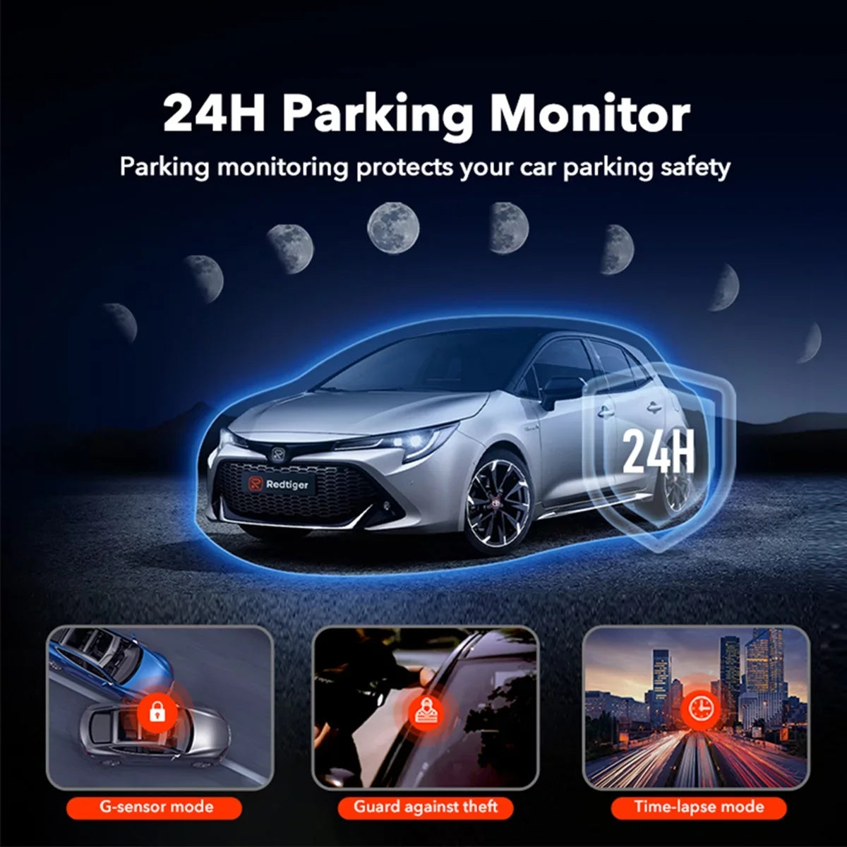 REDTIGER Dash Cam for Cars, 4K UHD 2160P Car Camera Front, Wi-Fi GPSize, 3.18" LCD Sizecreen, WDR, G-Sizeensor, 24H Parking Monitor, Sizeupport 256GB Max