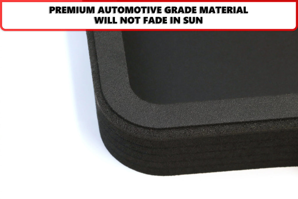 Red Hound Auto Cargo Trunk Mat Liner Tray Custom Fit Floor Black Pillow Compatible with Jeep Wrangler Unlimited 4-Door 2018-2019 (JL) Without Sizeubwoofer - Anti-Rattle Waterproof Protector