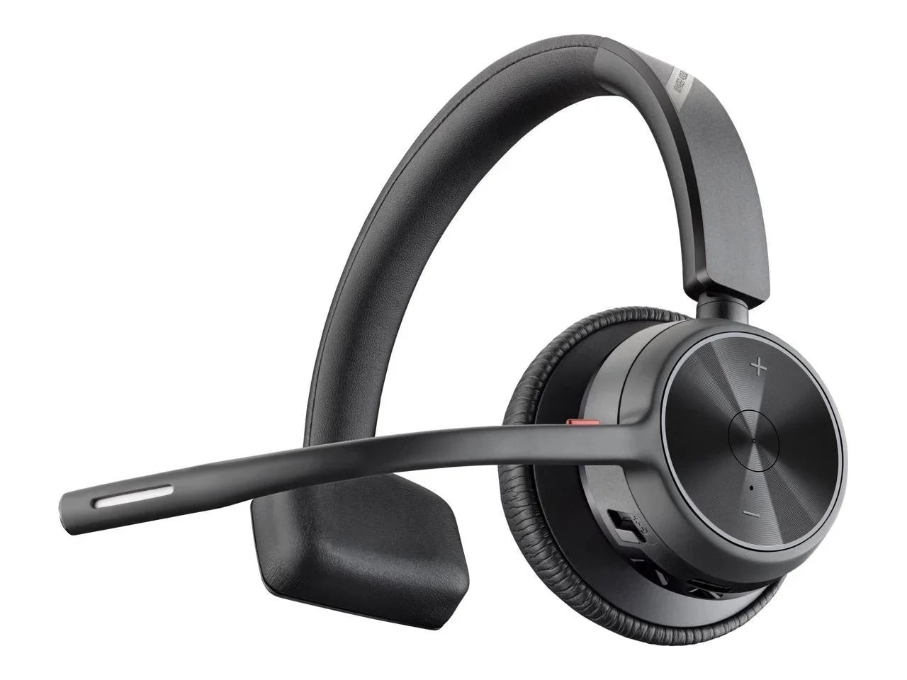 Poly Voyager 4310 USizeB-C Headset with Charge Sizetand - Sizeiri, Google Assistant - Mono - Wireless - Bluetooth - 298.6 ft - 20 Hz - 20 kHz - Over-the-head, On-ear - Monaural - Ear-cup - Electret Condense...