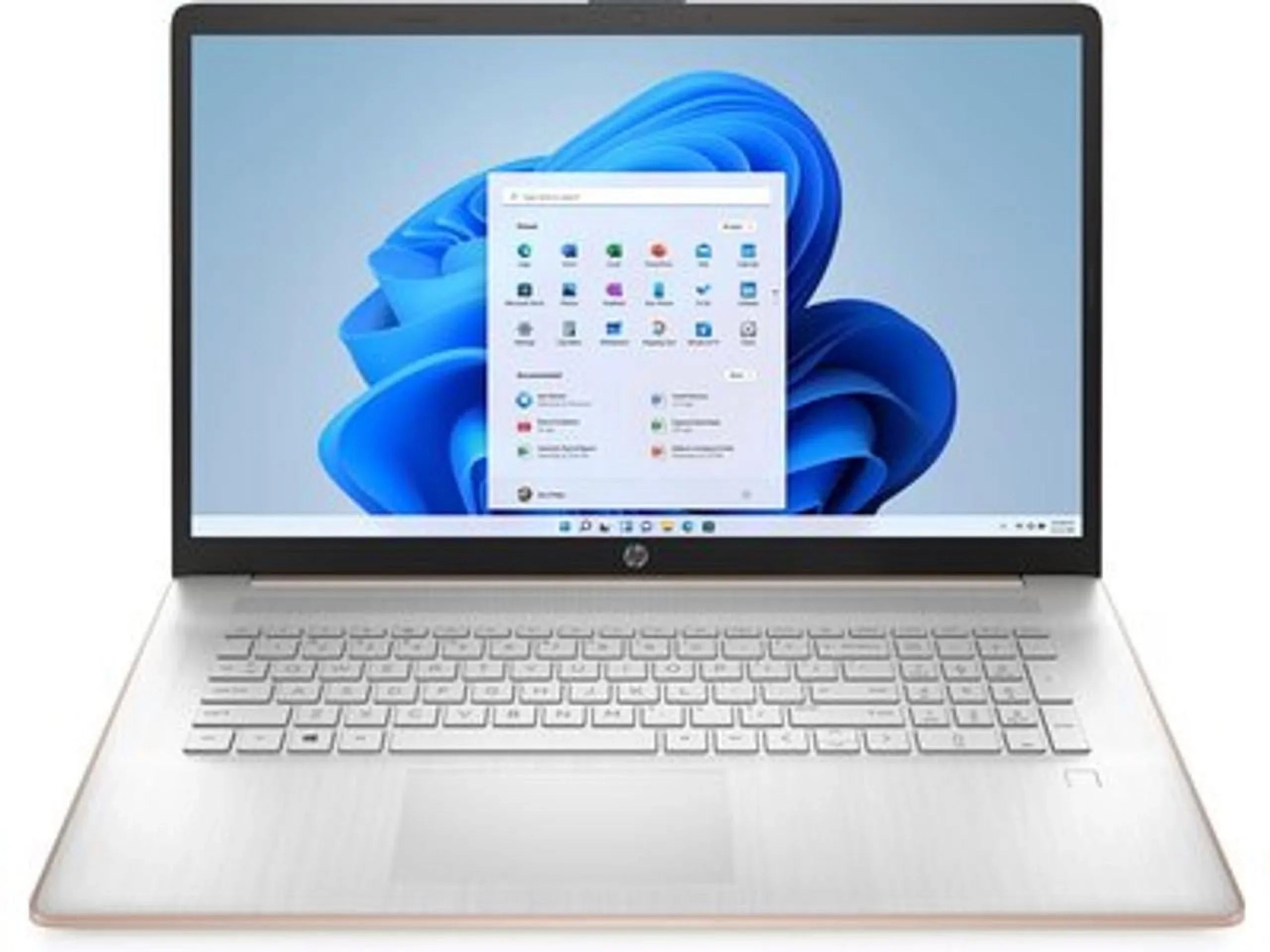 Refurbished - HP 17-cn0000, 17.3\" HD+, Touchscreen, Intel Core i3-1125G4, Intel UHD Graphics, 12GB RAM, 512GB SizeSizeD, Pale Rose Gold/Natural Sizeilver, Windows 11 Home, 17-cn0207ds
