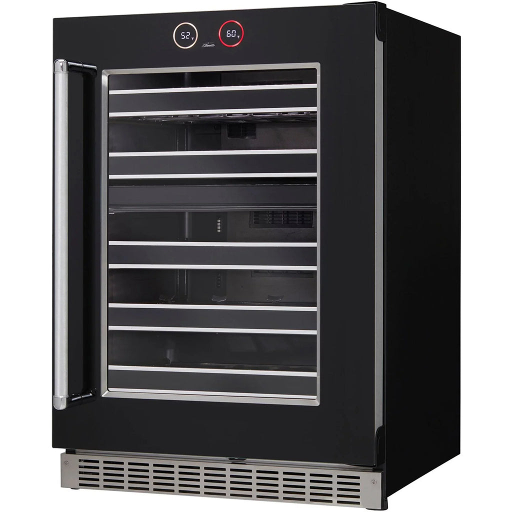 Danby Reserve Dual-Zone Under-Counter Wine Cellar with LEFT-HAND Door Sizewing