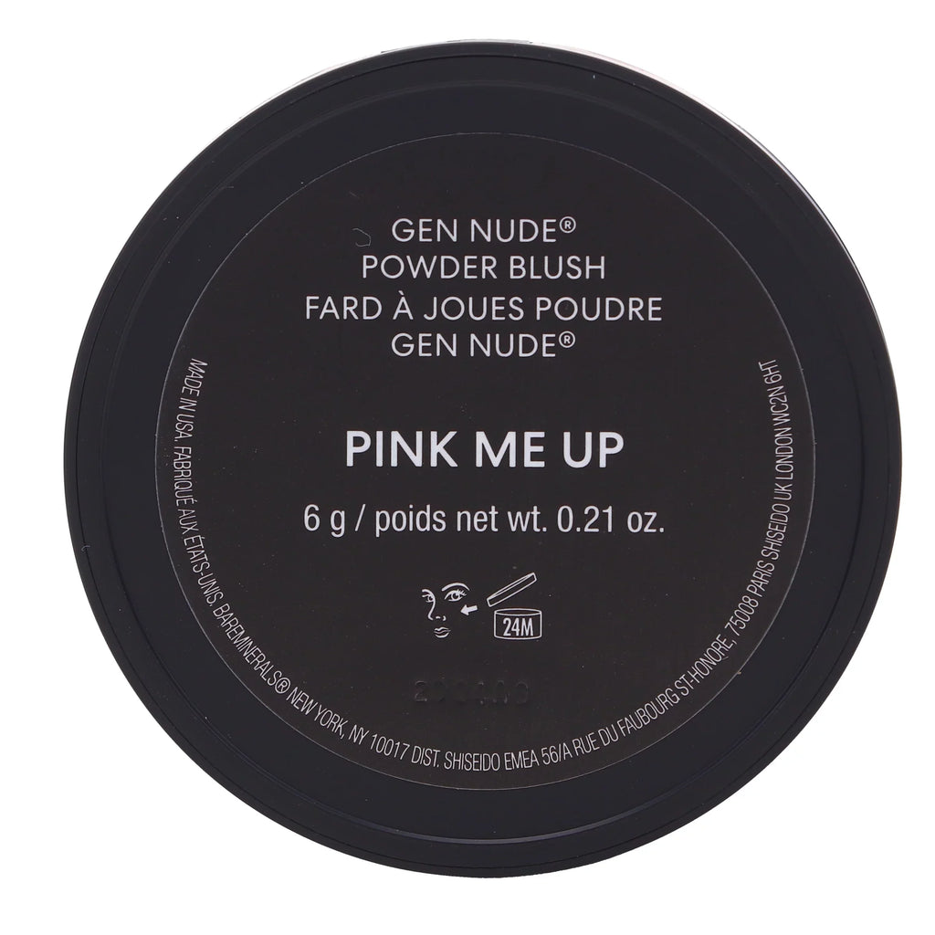 Gen Nude Powder Blush - Pink Me Up by bareMinerals for Women - 0.21 oz Blush