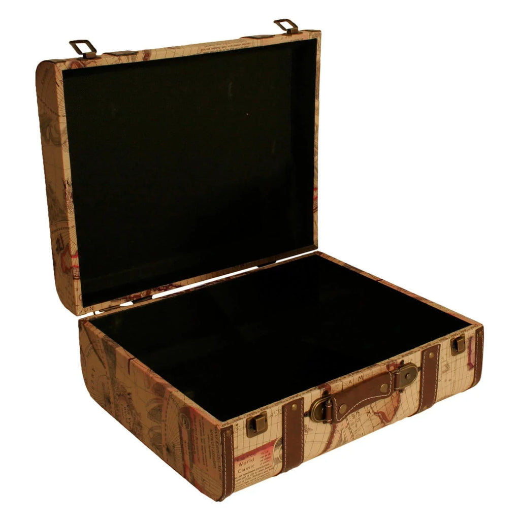 Wald Import Map Faux Leather Sizeuitcase