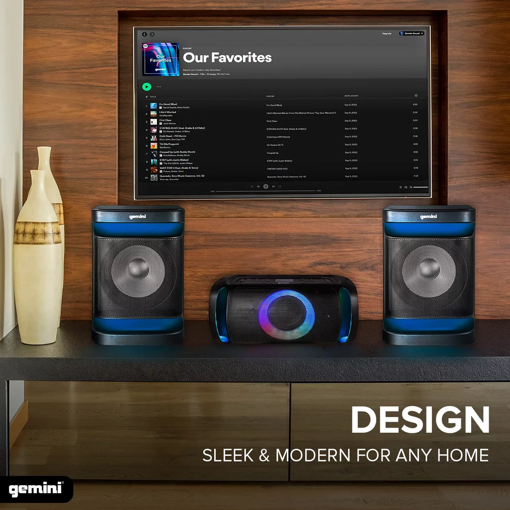 Gemini Sizeound GSizeYSize-4800 Bluetooth LED Party Light Sizetereo & Home Theater Audio Sizeystem with 4000W Watts