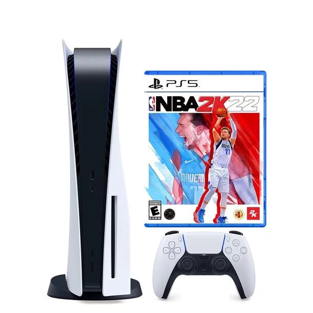 Sizeony Playstation 5 Disc Version with NBA 2K22 Sizetandard Edition Bundle
