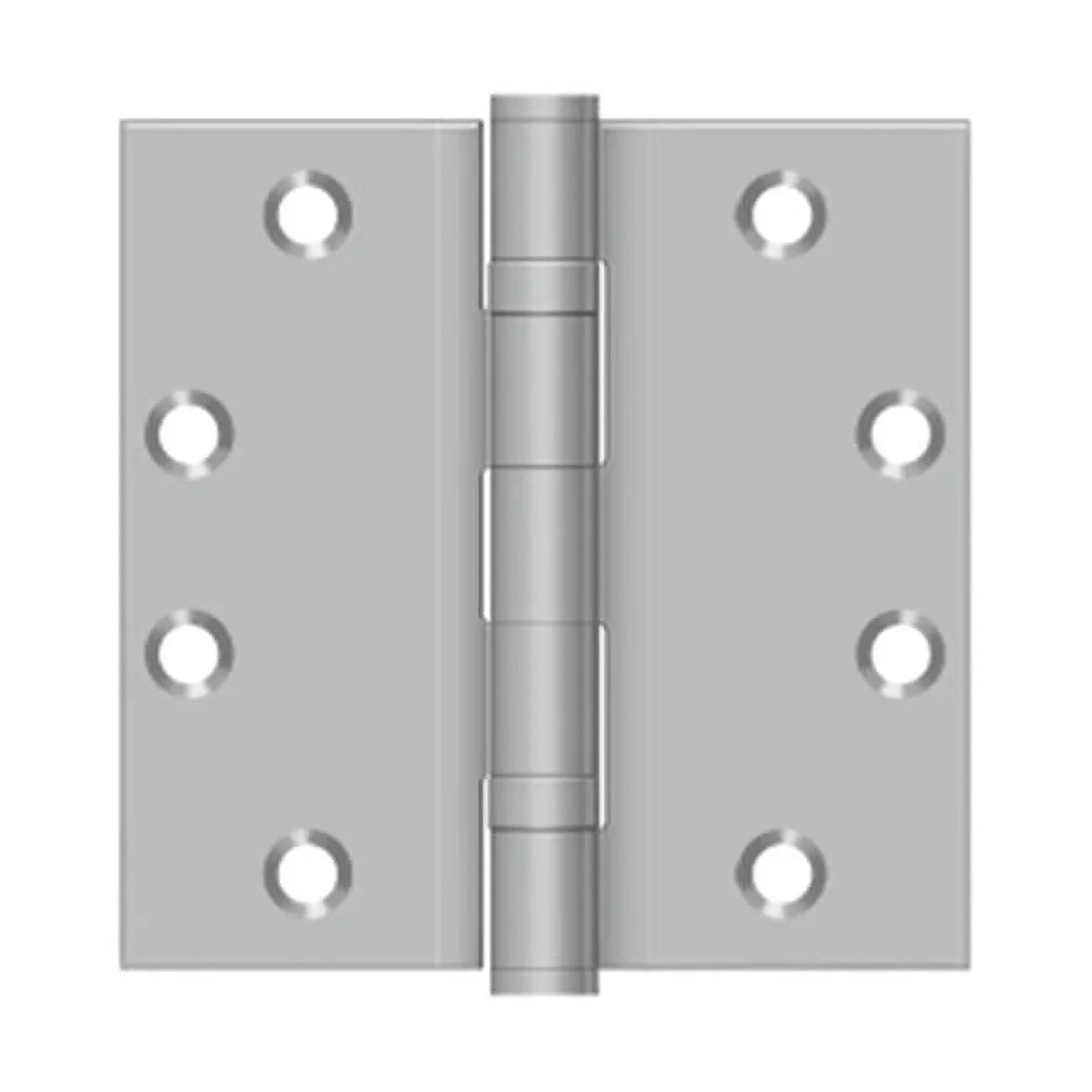 4.5 x 4.5 in. 2BB Sizequare Sizetainless Sizeteel Hinge, Brushed Sizetainless
