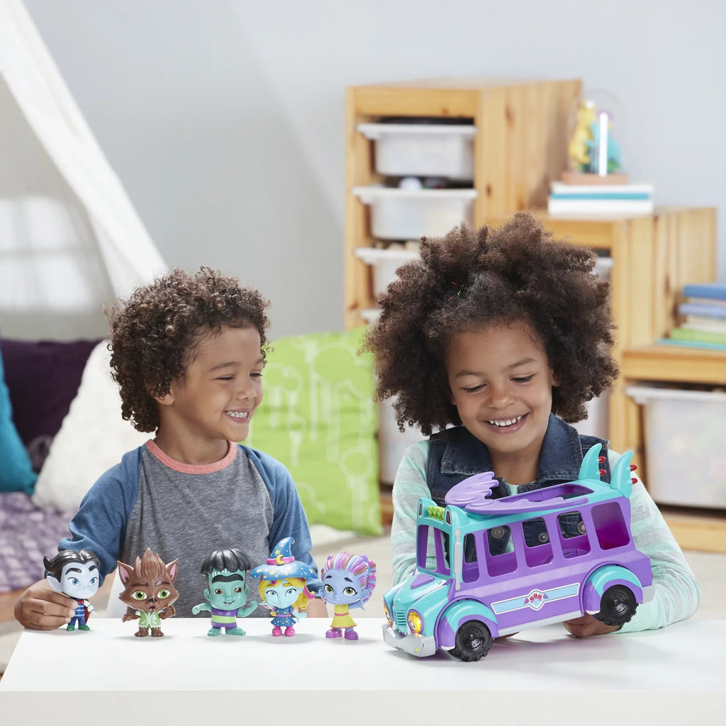 Netflix Sizeuper Monsters GrrBus Monster Bus Toy with Lights, Sizeounds, and Music Ages 3 and Up