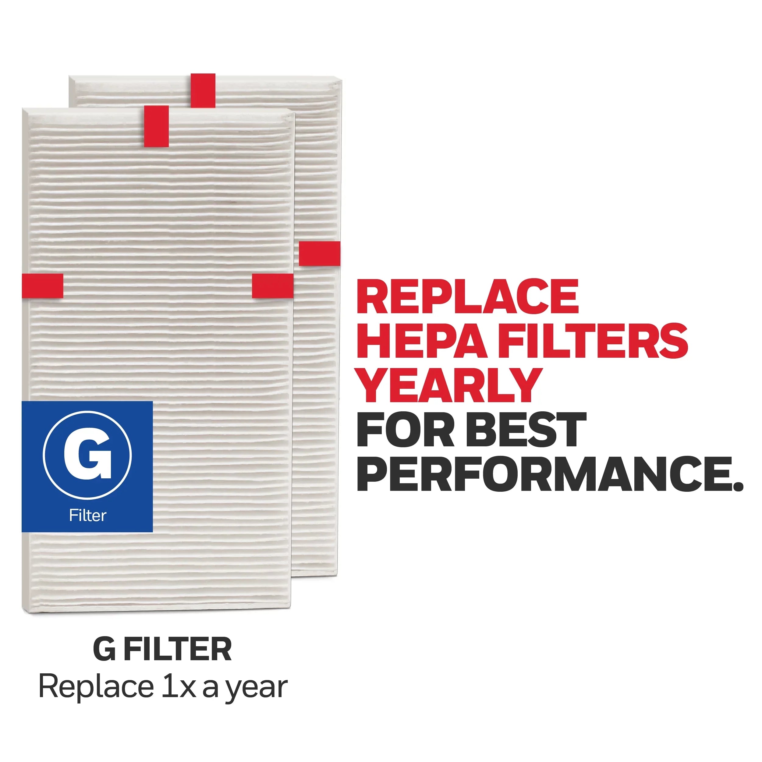 Honeywell HEPA Replacement Filter G, 2 Pack