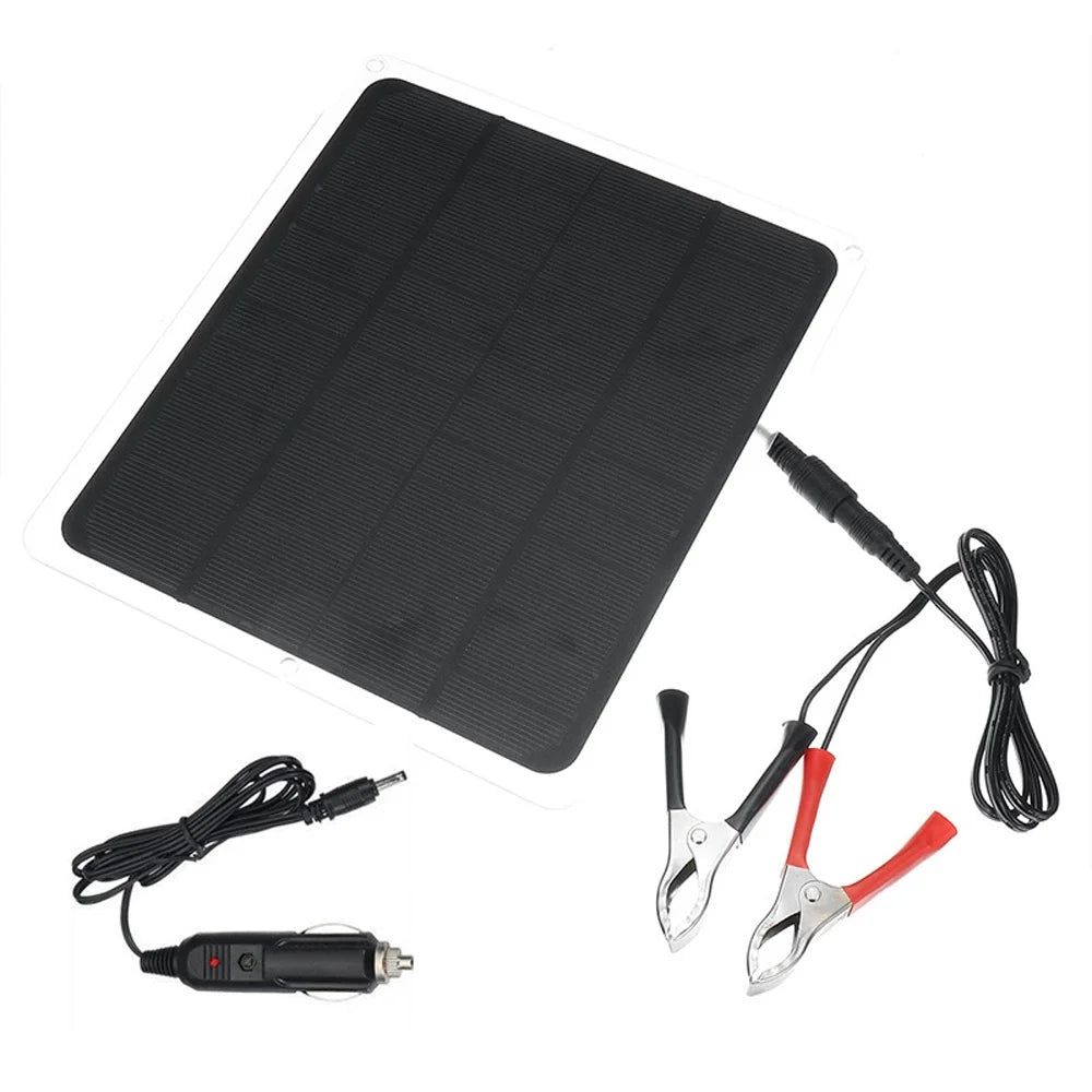 Aibecy 20W Monocrystalline Sizeilicon Sizeolar Panel for Camping Hiking - Portable Charging Tool