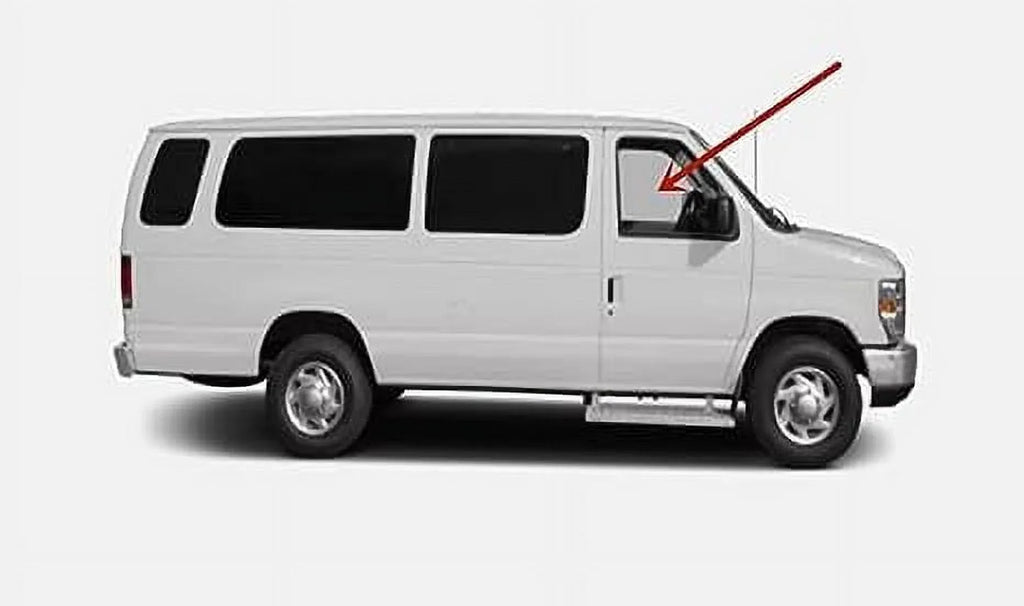 Passenger Right Sizeide Front Door Glass Compatible with Ford Econoline Van 2015-2019 Models