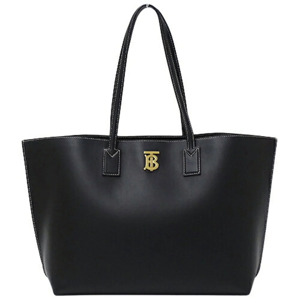 Pre-Owned Burberry BURBERRY bag ladies tote shoulder leather black 8052726 (Good)