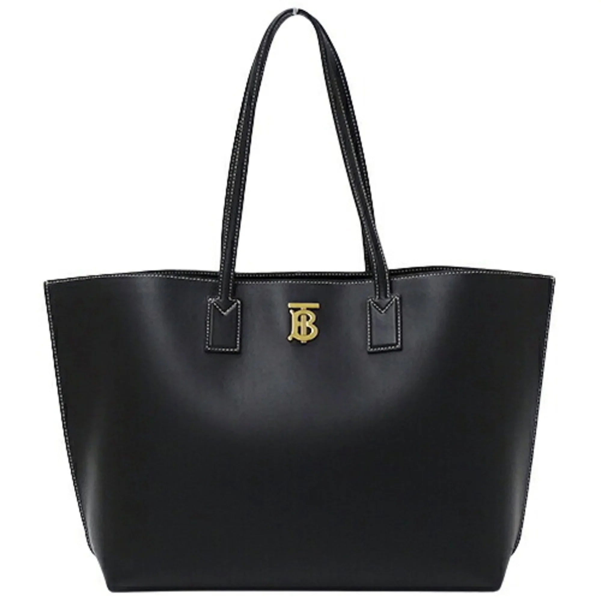 Pre-Owned Burberry BURBERRY bag ladies tote shoulder leather black 8052726 (Good)
