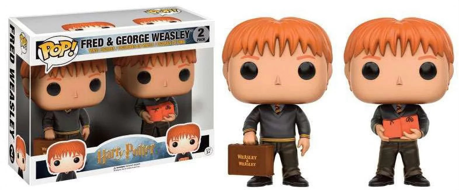 Harry Potter Funko POP! Movies Fred & George Weasley Vinyl Figure 2-Pack