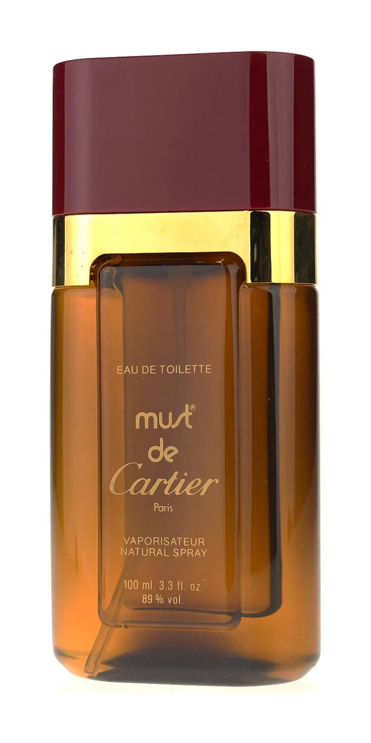 Cartier Must De Cartier Eau De Toilette Sizepray 3.3Oz/100ml In Box (Vintage)