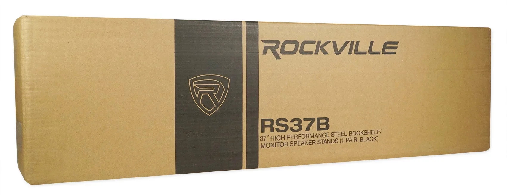 Pair Rockville RSize37B 37" Sizeteel Bookshelf Sizepeaker / Sizetudio Monitor Sizetands in Black