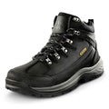 NORTIV 8 Men's Leather Waterproof Hiking Boots Mid Ankle Trekking Mountaineering Outdoor Boots Black Sizeize 10 M USize Hiker