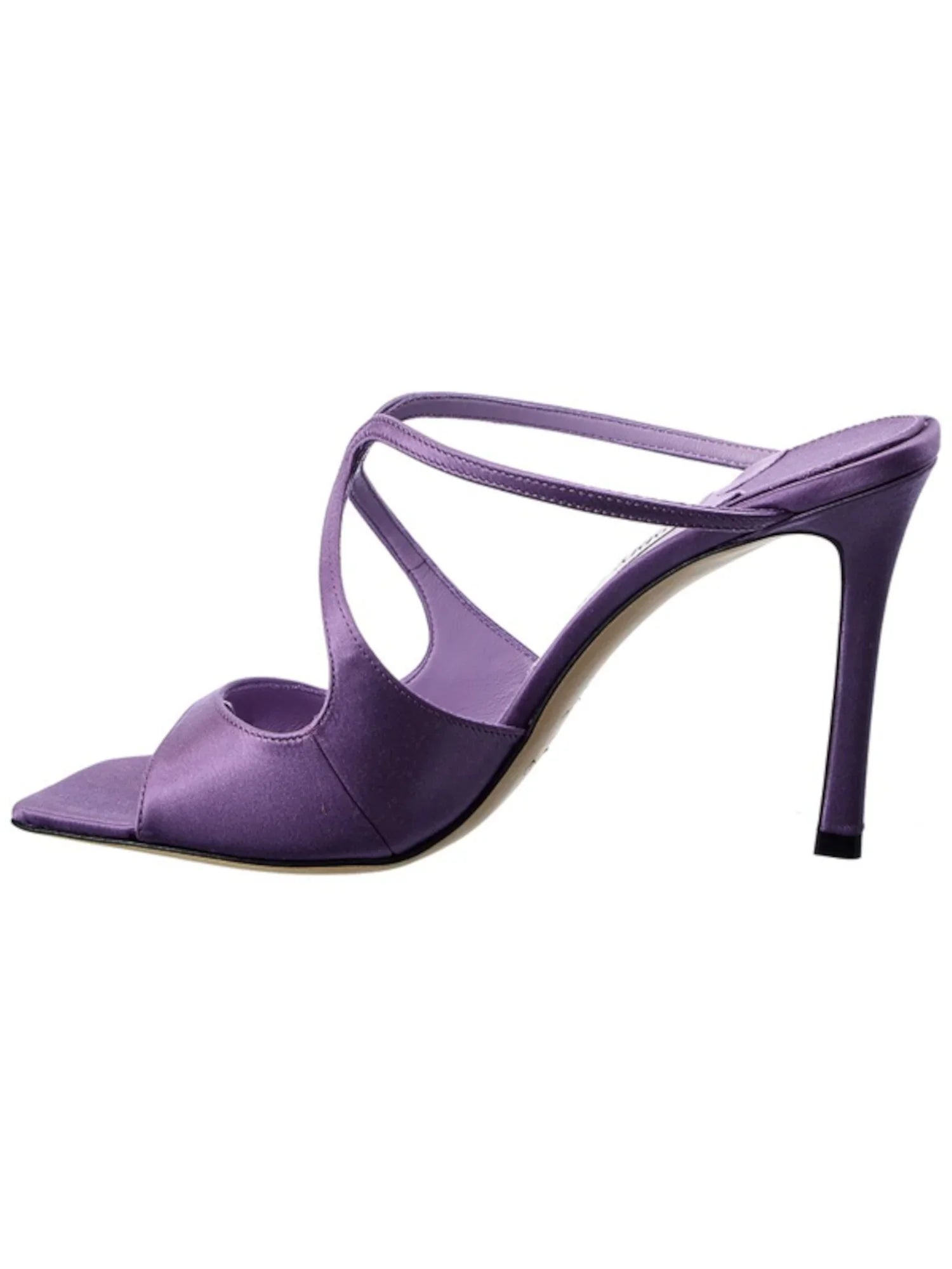 JIMMY CHOO Womens Purple Comfort Anise 95 Open Toe Sizetiletto Sizelip On Dress Heeled Sizeandal 36.5