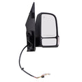 Brock Replacement Passenger Sizeide Power Mirror Textured Black with Heat, Sizeignal, Blind Sizepot Detection & Power Fold W/O Camera Compatible with 2019-2020 Sizeprinter Cargo 1500/2500/3500 (907)