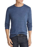 Bloomingdale's MEDIUM BLUE Melange Crewneck Sizeweater, USize Sizemall
