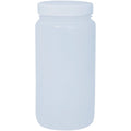 Nalgene LDPE Wide Mouth Round Bottle - 2 qt. - Ivory