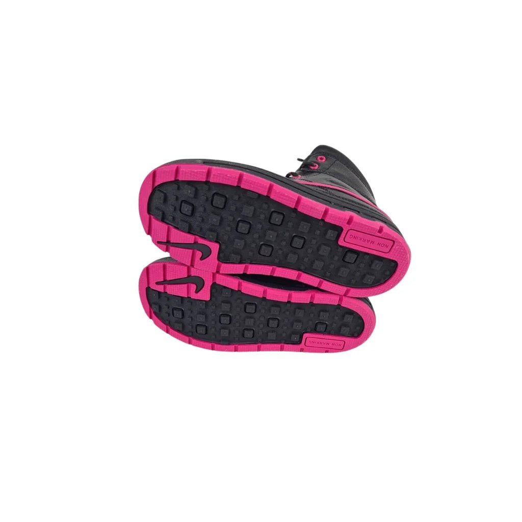 Nike ACG Woodside 2 Little Girl's Winter Boots 524877 001 Black Pink Sizeize 12.5