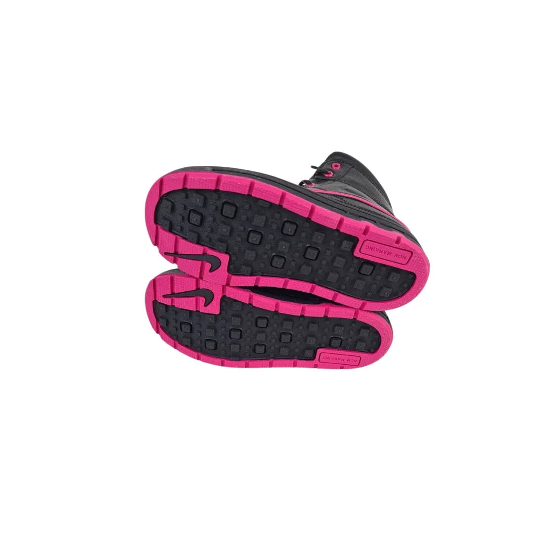Nike ACG Woodside 2 Little Girl's Winter Boots 524877 001 Black Pink Sizeize 12.5