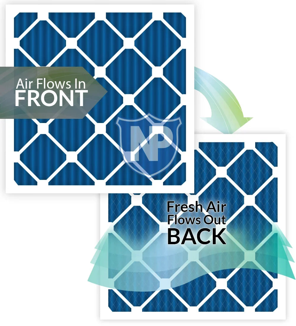 14x25x1 (13_1/2x24_1/2) Pleated MERV 7 Air Filters 12 Pack
