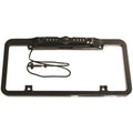 Full Frame License Plate Camera with Night Vision & Trajectory Parking Lines - Black