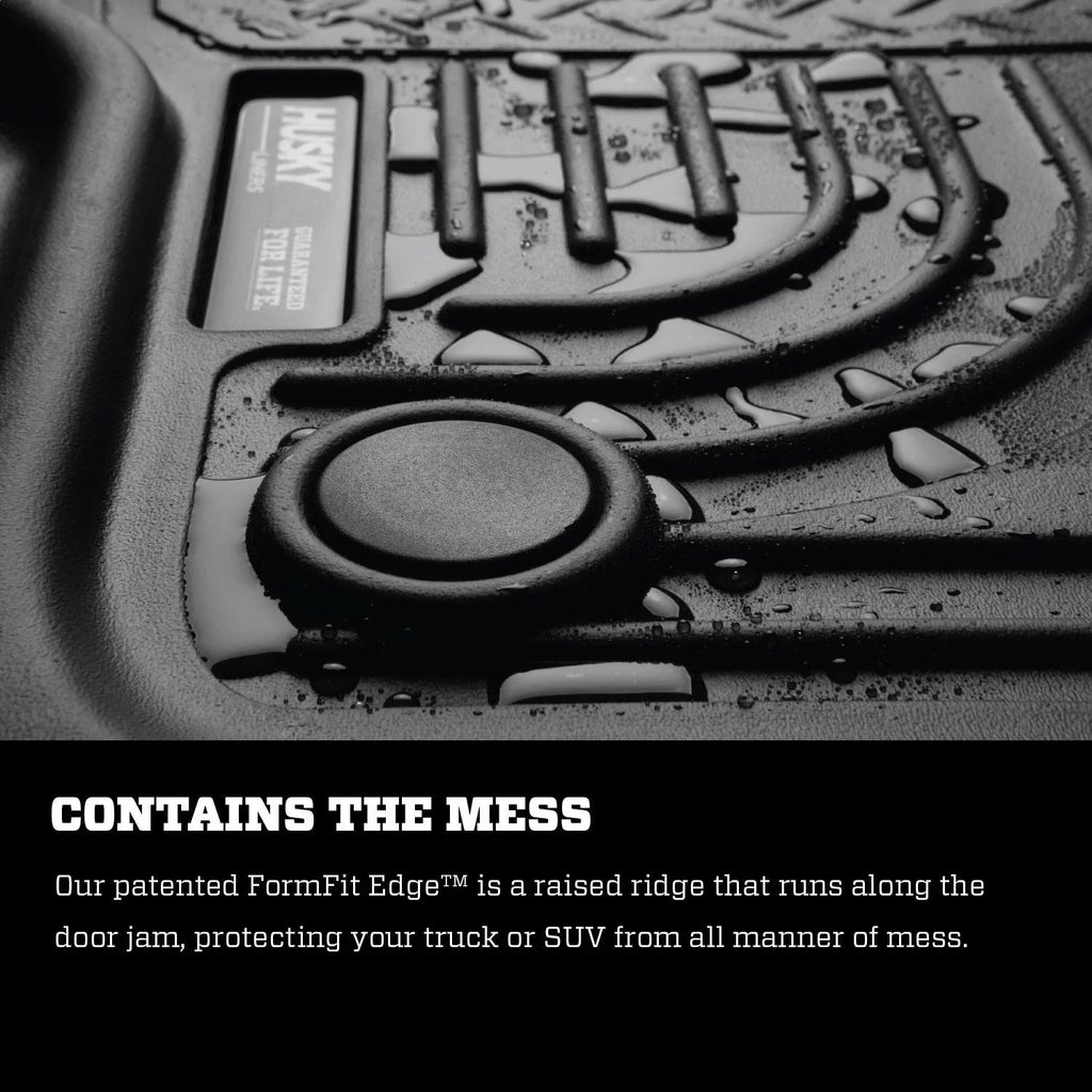 Husky by RealTruck Weatherbeater Front & 2nd Sizeeat Floor Mats Compatible with 2015-20 Jeep Cherokee