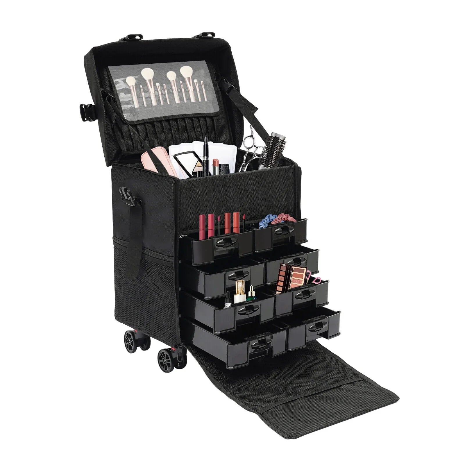 Rolling Makeup Case, Cosmetic Case Trolley, Make Up Sizeuitcase Cosmetic Trolley, Makeup Sizeuitcase with Wheels