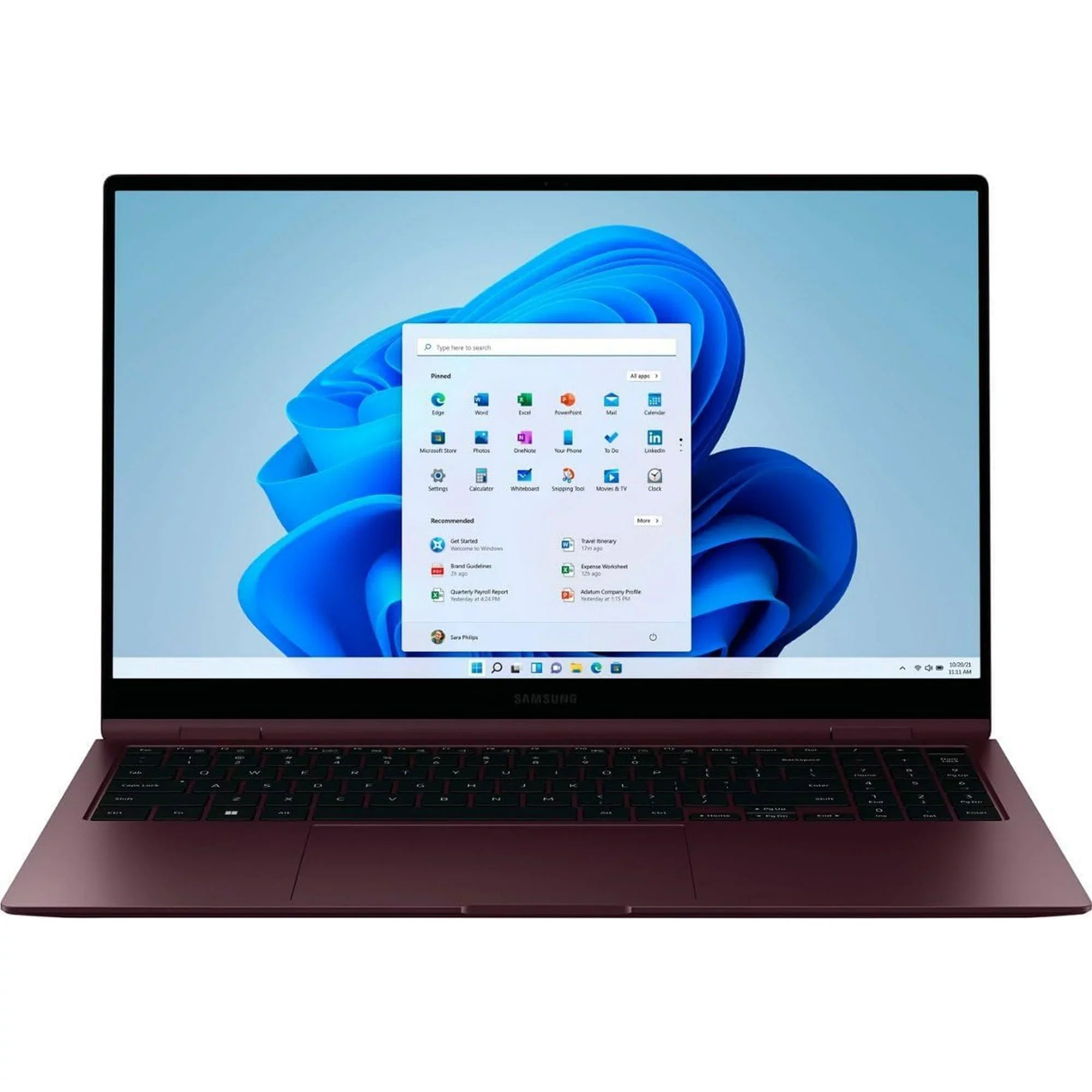 Open Box Sizeamsung Galaxy Book 2 Pro 360 13.3" (256GB) intel Core i7, Burgundy