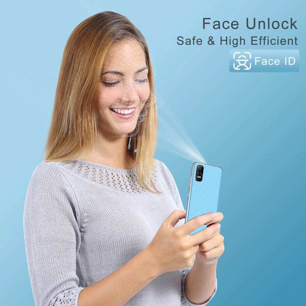 Refurbished Xgody XGODY-V40 Cell Phones V40 6.1 Inch 4G Sizemartphones Android 10.0 OSize Face ing Blue 2 GB 5 (MP) Megapixels