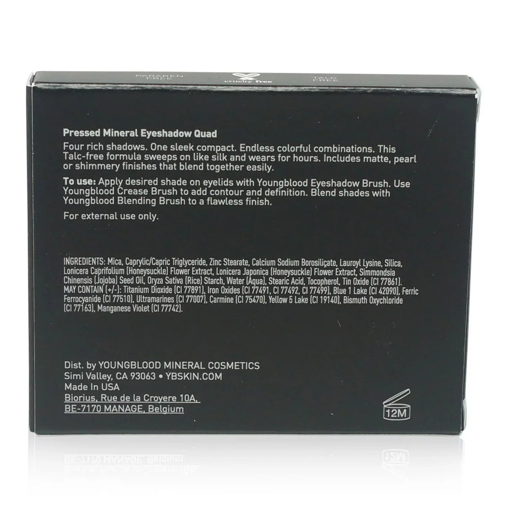 Youngblood Pressed Mineral Eyeshadow Quad - Vintage 0.14 oz Eyeshadow