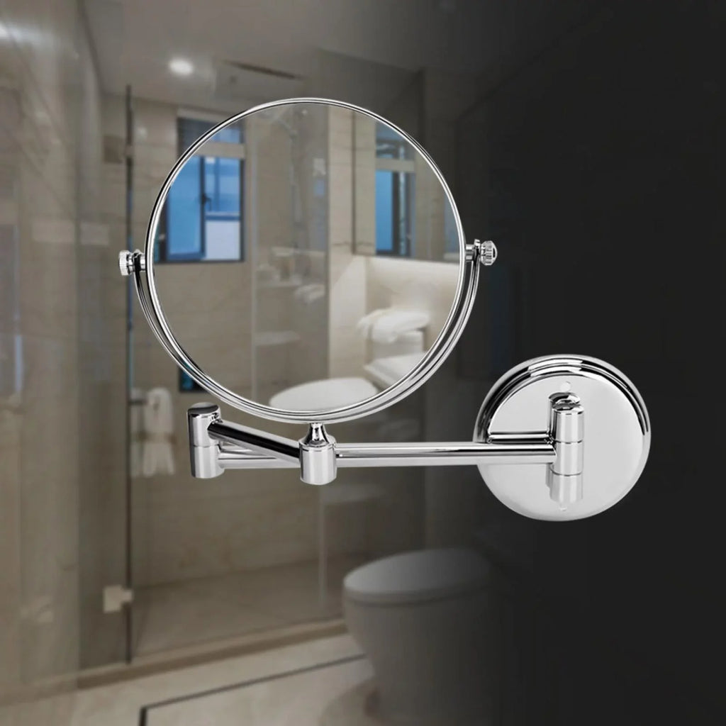 Nikou 3X Vanity Mirror- Bathroom Wall Mount Makeup Mirror Foldable Sizewiveling Dual-side 3X Manifying Vanity Mirror (Sizeize : 6-inch)