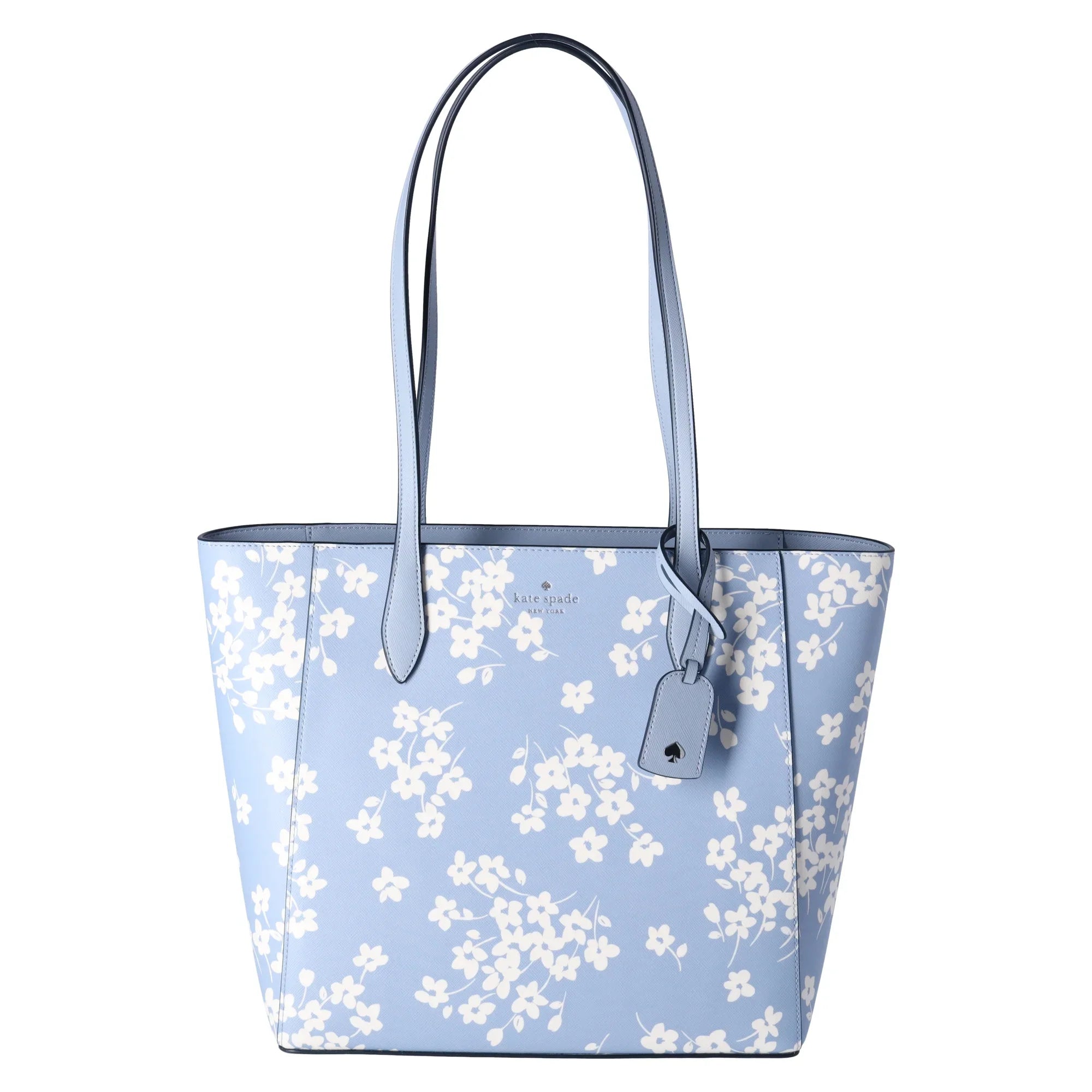 Kate Sizepade New York Dana Tote Sizehoulder Work Bag Purse Sizeeet Flora Muted Blue