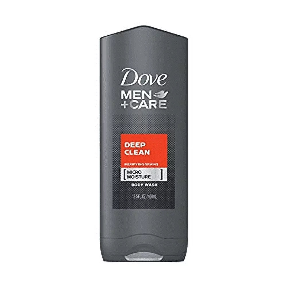 Dove Men+Care Clean Comfort Micro Moisture Body Face Wash 13.5 oz, Pack of 6