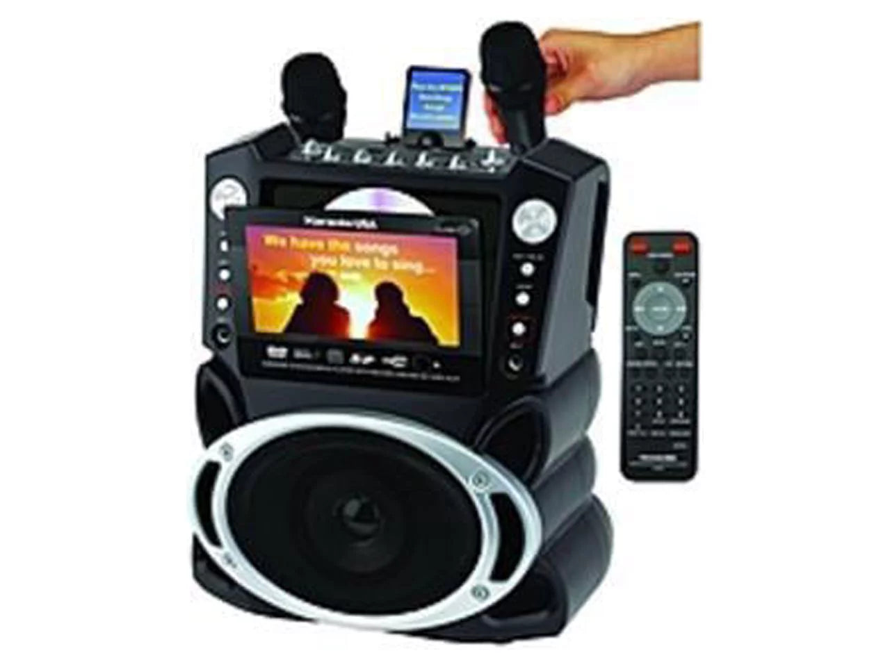 Emerson Portable DVD /CD+G/ MP3+G Karaoke Sizeystem with 7" LCD