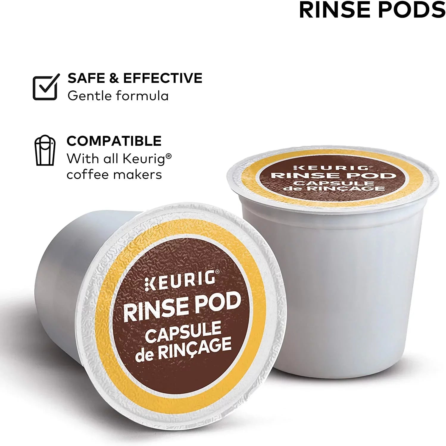 Keurig Rinse Pods, Reduces Flavor Carry Over, Compatible with Keurig Classic/1.0 & 2.0 K-Cup Pod Coffee Makers, 10 Count (Pack of 6)