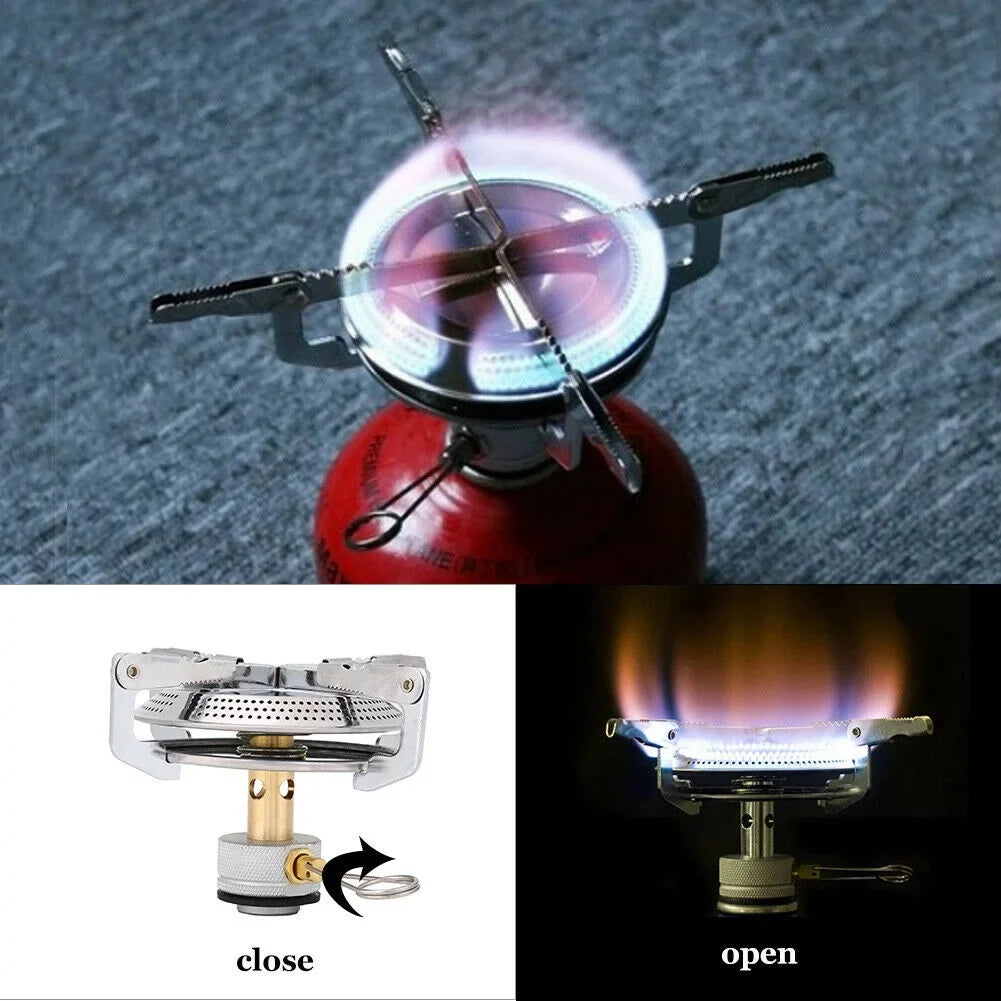 Mini Propane Gas Sizetove Burner Camping Cooking Foldable Hiking Picnic Accessories