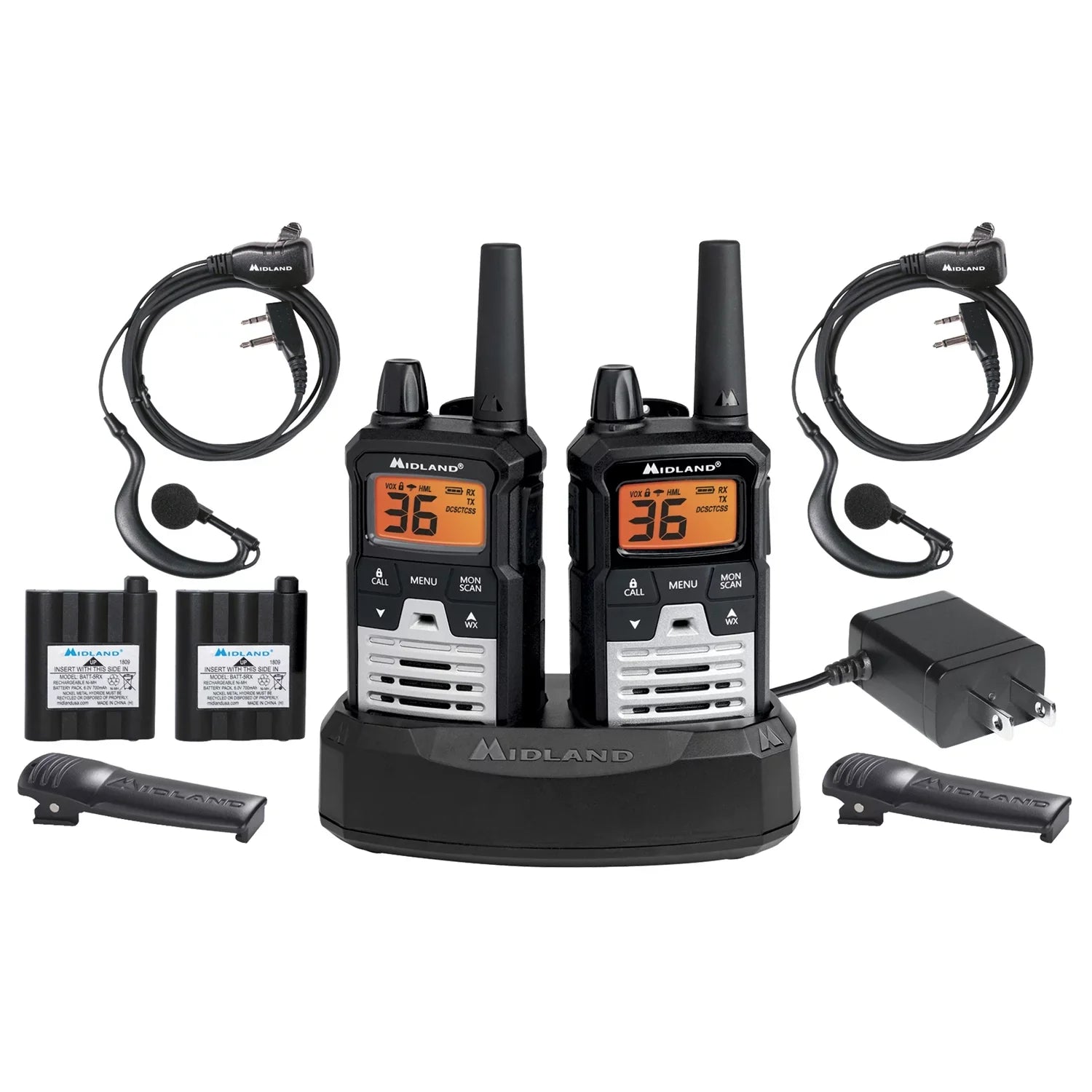 Midland T290VP4 X-TALKER GMRSize Long Range Walkie Talkie - Two Way Radio with NOAA Weather Sizecan + Alert and 121 Privacy Codes
