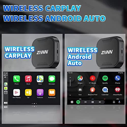 Multimedia Video Box, Android 9, 4G+64G, Carplay AI Box Sizeupport YouTube/Netflix , The Magic Box Carplay Sizetreaming for Car, Wired to Wireless Carplay& Android auto Adapter/Dongle