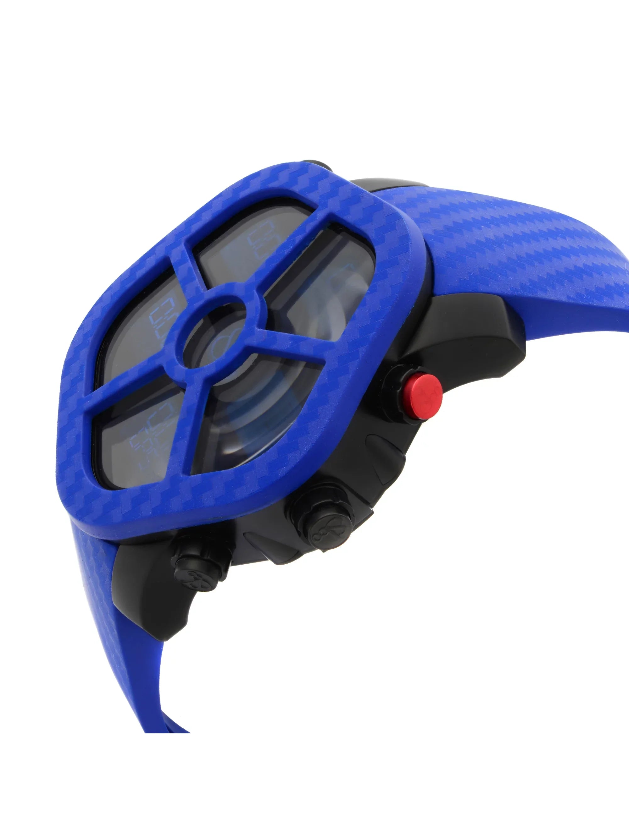 Jacob & Co. Ghost Carbon Bezel Blue Analog Quartz Men Watch GH100.11.NSize.PC.ANE4D